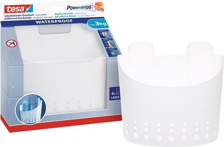Actual product image tesa Powerstrips Basket (23 x 10 x 22 cm)