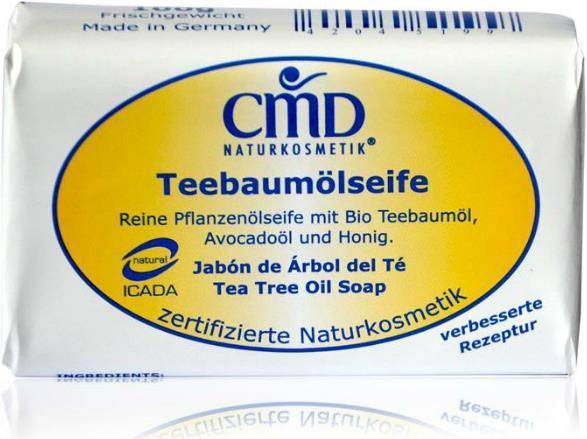 Immagine prodotto CMD Naturkosmetik Sapone all'olio di tea tree (nuova confezione - ricetta migliorata)