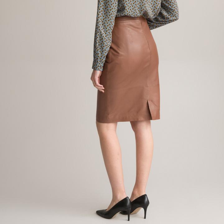 Actual product image Anne Weyburn Leather skirt (36)