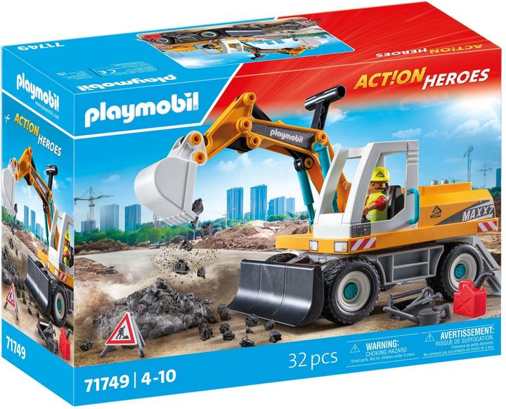 Actual product image Playmobil Excavator (71749, Playmobil Action Heroes)