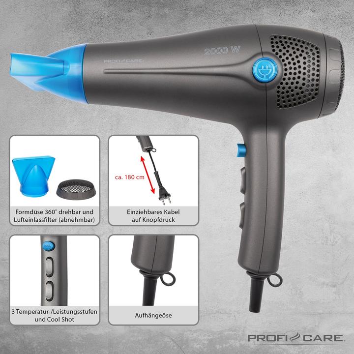 Actual product image Profi-Care Hair dryer PC-HT 3020