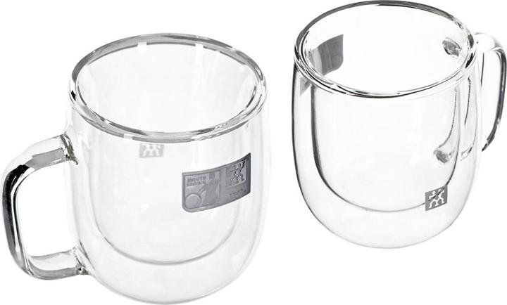 Produktbild Zwilling Sorrento Plus Espressogläser doppelwandig mit Henkel 2er Set (80 ml, 2 x)
