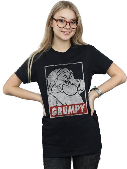 Immagine prodotto Snow White Maglietta Boyfriend in cotone da donna/ragazzo Grumpy Poster (XXL)