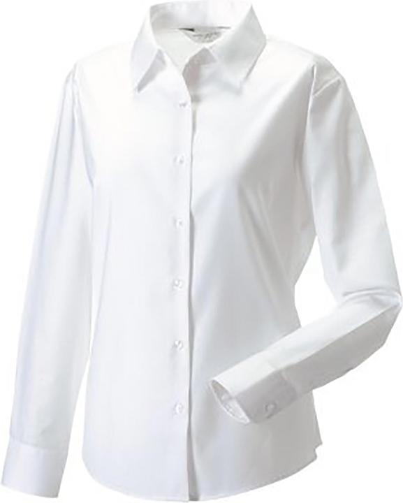 Produktbild Russell Collection Easy Care Oxford Bluse Langarm (6XL)