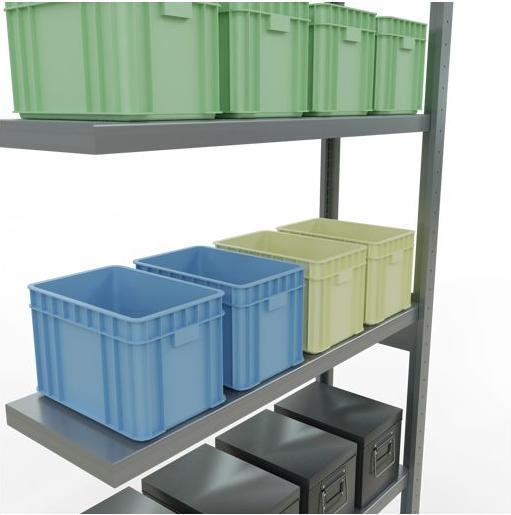 Produktbild Schulte Lagertechnik Stecksystem Anbauregal MULTIplus250 mit Längenriegel