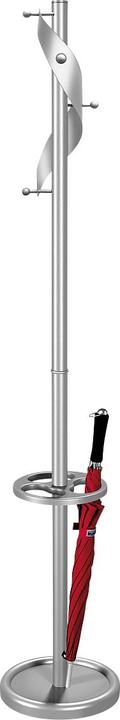 Produktbild Kerkmann Garderobenständer Adria, 5 Haken, Schirmhalter & Tropfmulde, H 1800 x ø 310 mm, Stah...