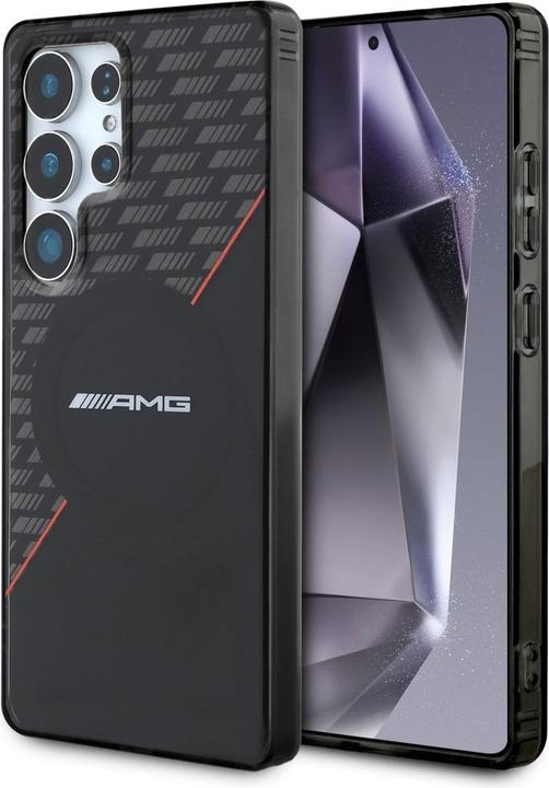 Immagine prodotto Mercedes AMG Double Layer Rhombs MagSafe Case for Samsung Galaxy S25 Ultra - Black/Red (Samsung Galaxy S25 Ultra)