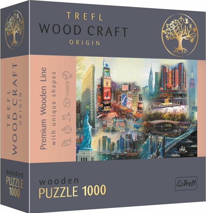 Actual product image Trefl Wooden Puzzle New York 1000T (1000 pieces)