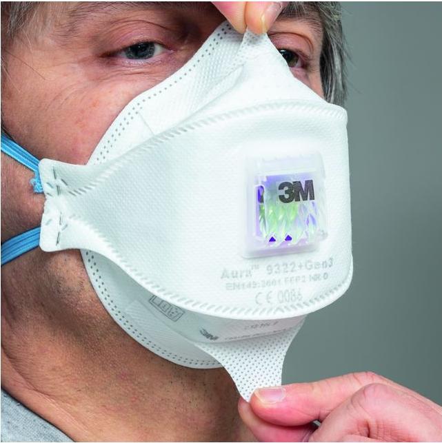 Image du produit 3M Masque de protection respiratoire Aura 9322+Gen3 avec valve (FFP2, 10 x)