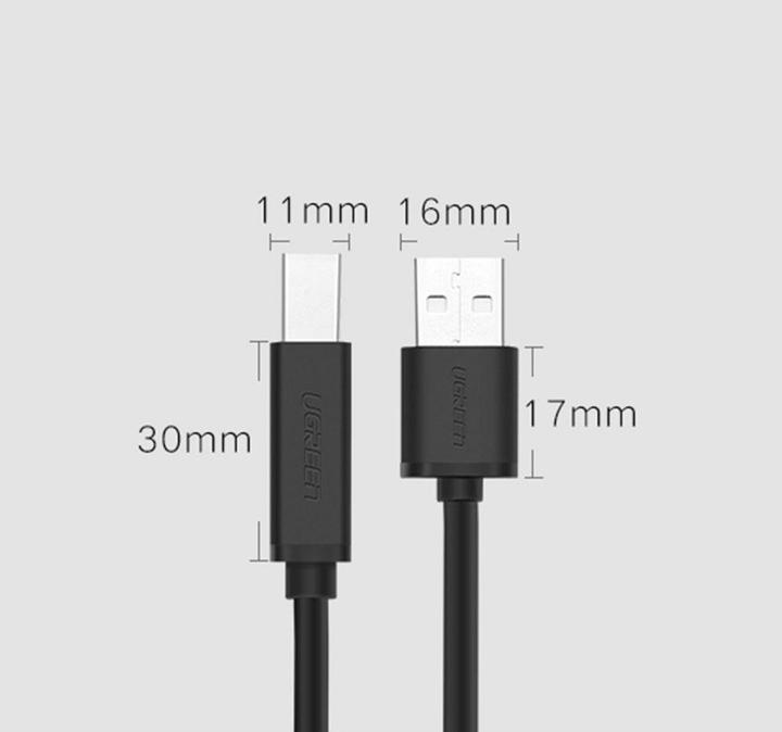 Produktbild Ugreen US122 kabelis USB 2.0 AB 15m (15 m, USB 2.0)