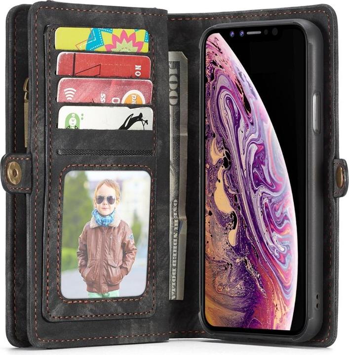 Productafbeelding Caseme Apple iPhone XR Echt Leren Portemonnee Kaart Hoesje (Apple iPhone XR)