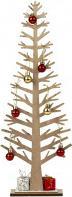 Actual product image IKO Wooden Christmas tree with baubles and gifts