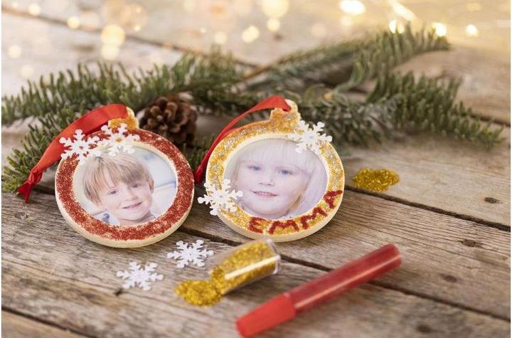 Produktbild Creativ Company Bastelset Weihnachtskugeln Bilderrahmen Foto