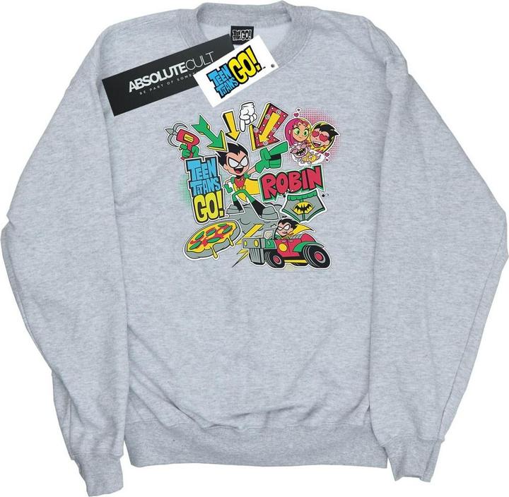 Produktbild Teen Titans Go Robin Montage Sweatshirt Mädchen (140, 146)