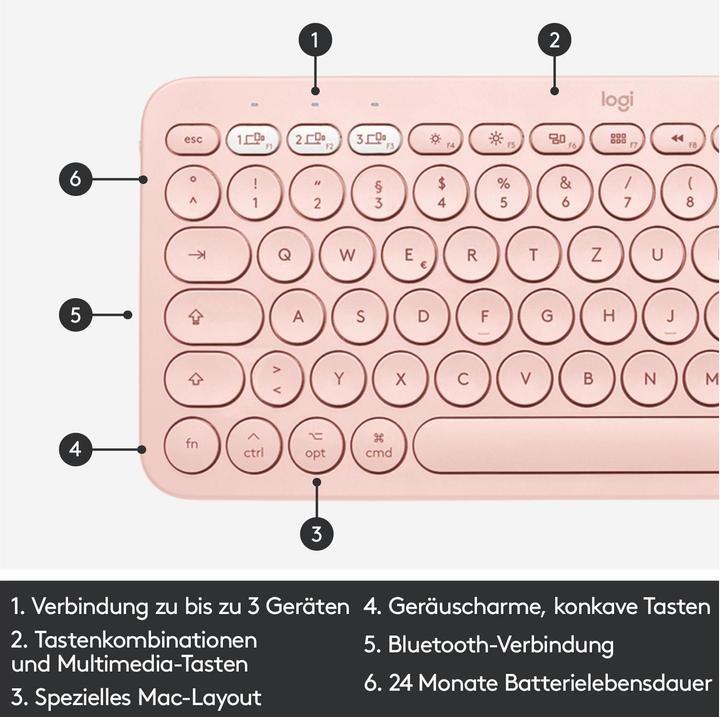 Produktbild Logitech K380 for Mac (CH, Kabellos)