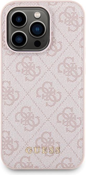 Image du produit Guess Zestaw GUBPM5P15X4GEMGP iPhone 15 Pro Max 6.7" hardcase + Powerbank 5000mAh MagSafe różowy/pin (Apple iPhone 15 Pro Max)