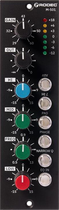 Actual product image Rodec M-501 Discrete Mic Pre / EQ