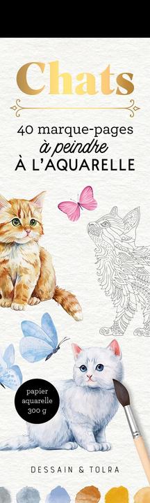 Image du produit Larousse pratique Chats : 40 marque-pages à peindre à l'aquarelle (Français, Collectif, 2025)