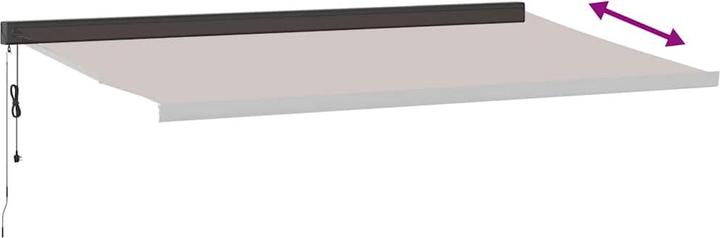 Produktbild VidaXL Markise Gelenkarmmarkise Sonnenmarkise Automatisch Braun 500x300cm (5 m)