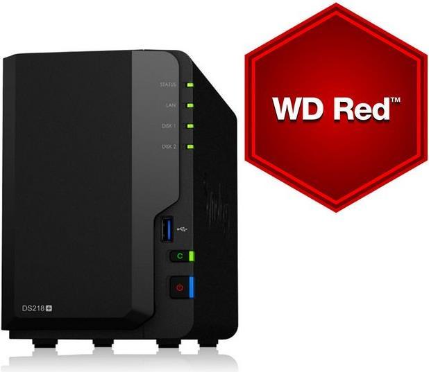 Synology Ds218+ (WD Red)