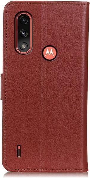 Produktbild MU Classic Litchi Leder Bookcover Series (Motorola Moto E7 Power)