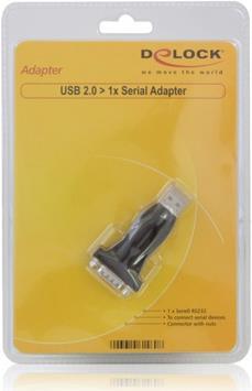 Immagine prodotto Delock Adattatore da USB 2.0 a seriale (USB 2.0, DB9F, 16 cm)