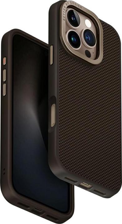 Uniq Keva Max Magclick Charging Camera Stand Case for iPhone 16 Pro - Brown (Apple iPhone 16 Pro)