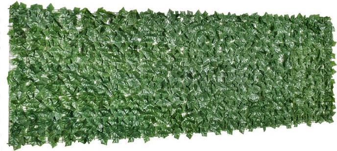Image du produit Swisshandel24 Haie artificielle Haie brise-vue Plantes Haie décorative murale Vert foncé 300 x 100 cm (300 cm)