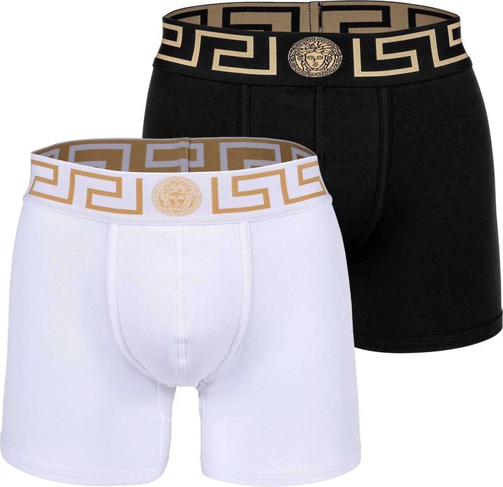 Immagine prodotto Versace Bi-Pack Trunk Jersey Topeka Bi-Stretch Cotton Organic New Logo (S, Confezione da 2)