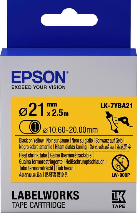 Produktbild Epson ETIKETTENKASSETTE LK-7YBA21 (2.10 cm, Gelb)