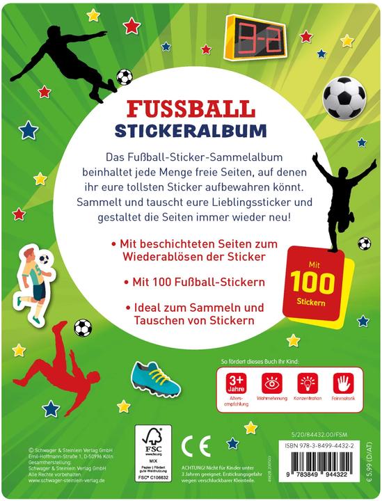 Immagine prodotto Il mio album di adesivi Calcio con 100 adesivi