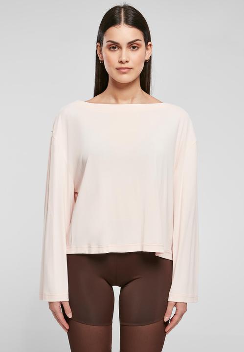 Actual product image Urban Classics Ladies Short Modal Bateau Neckline Longsleeve (XS)