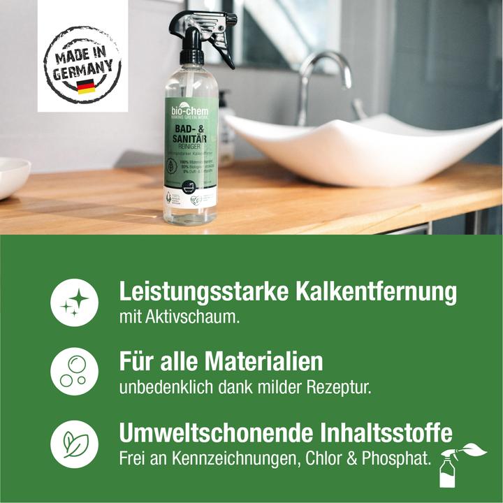 Image du produit Bio-chem Nettoyant salle de bain et sanitaires Recharge 1 l