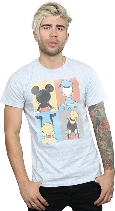 Actual product image Disney Mens Mickey Mouse Four Backs T-Shirt (S)