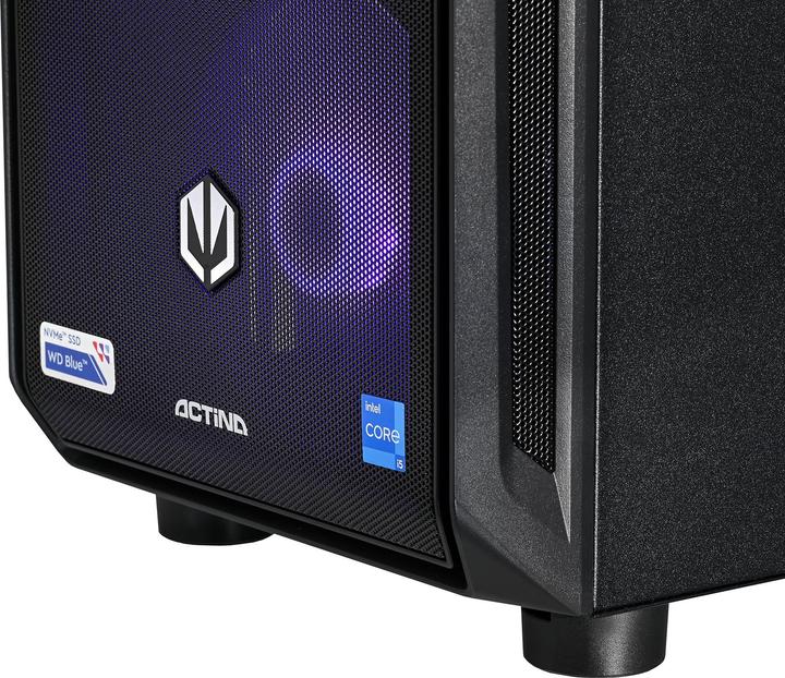 Actual product image Actina 5901443410270 PC AMD Ryzen™ 5 7500F 32 GB DDR5-SDRAM 1 TB SSD Intel Arc B580 Midi Tower Black (AMD Ryzen 5 7500F, 32 GB, 1000 GB, Arc A380)