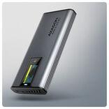 Actual product image Axagon Boitier externe USB-C 3.2 EEM2-SD2 - S-ATA/NVMe M.2 Type 2280 (Noir) (M.2 2280)