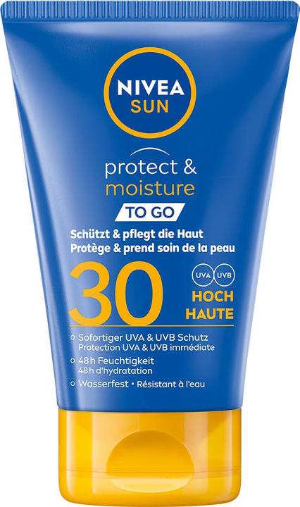 Produktbild NIVEA DUPLIKAT Sun Sun Protect & Moisture To Go Mini (Sonnencreme, SPF 30, 50 ml, 65 g)