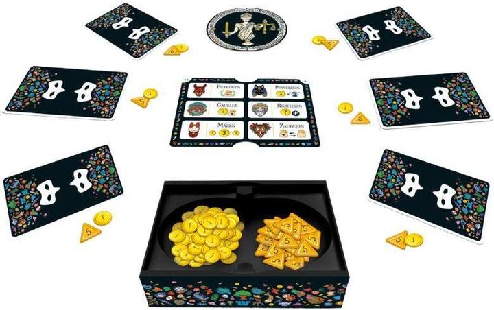 Image du produit Repos Production RPOD0030 - Mascarade - Jeu de cartes, pour 4-12 joueurs, à partir de 10 ans (édition DE) (Allemand)