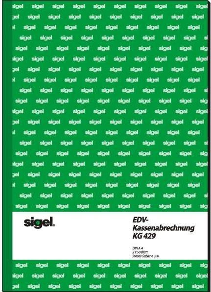 Produktbild Sigel Kassenbuch/EDV Formularbuch KG429 (A4, Liniert, Harter Einband)