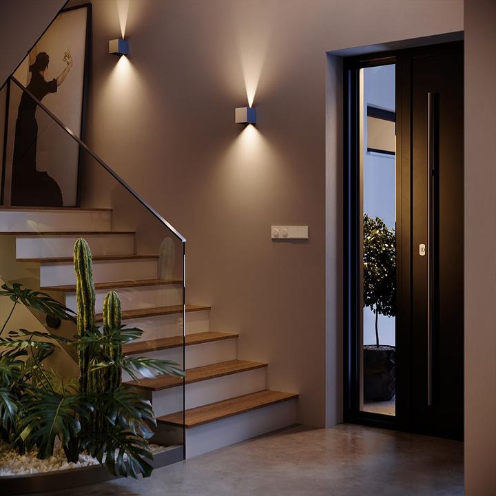 Actual product image s.luce Ixa LED wall lamp adjustable angle indoor & outdoor IP44 (460 lm)