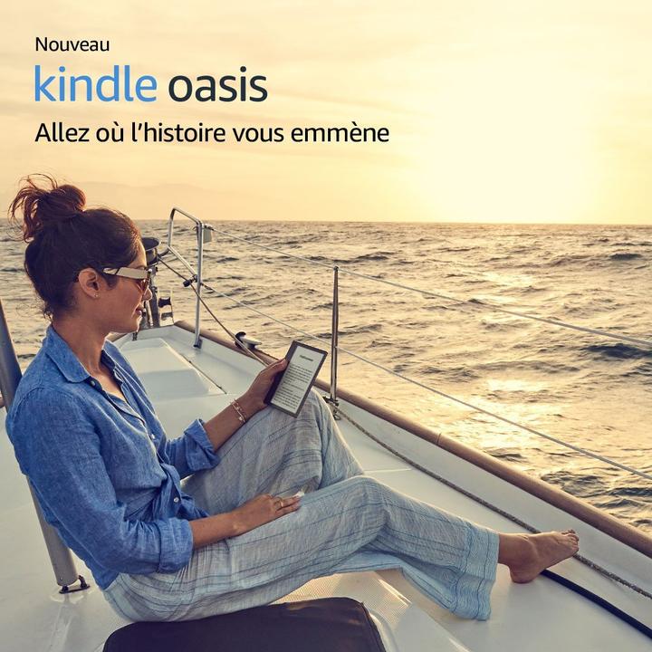 Image du produit Amazon Kindle Oasis (2017) (7", 8 Go, Graphite, Aluminium)
