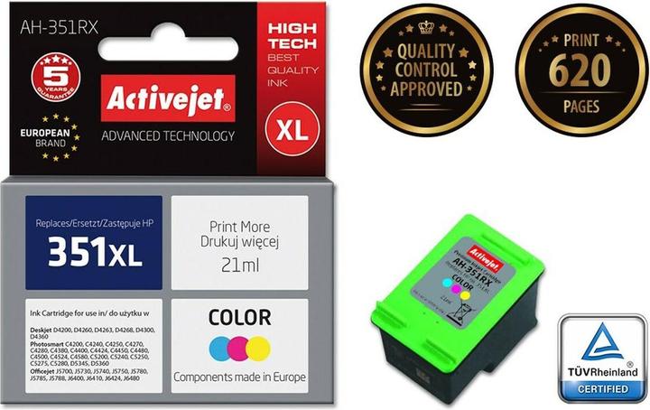 Produktbild Activejet for Hewlett Packard No.351XL CB338EE (M, C, Y)