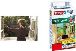 Produktbild tesa Insektenschutz COMFORT für Fenster, mit Klettband, selbstklebend, ohne Bohren (130 x 150 cm)