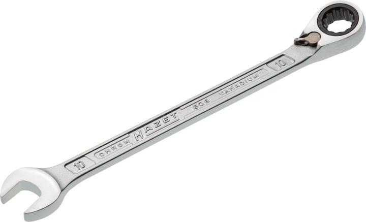 Image du produit HAZET Clé mixte à cliquet 606-10 ∙ Profil Traction à 12 pans extérieurs ∙ 10 mm (10 mm)