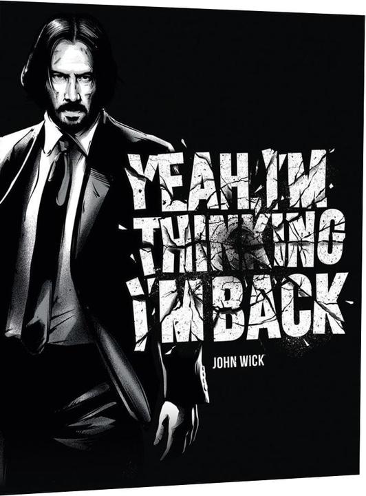 Produktbild John Wick Leinwanddruck Yeah I'm Thinking I'm Back Weit (50 x 40 cm)
