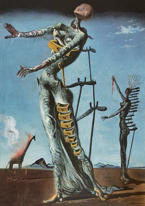 Actual product image Bluebird 1000 Salvador Dali, Flaming Giraffe, 1937 (1000 pieces)