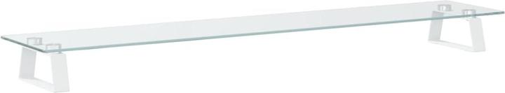 Produktbild VidaXL Monitorständer Weiss 100x20x8 cm Hartglas und