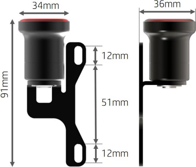 Produktbild Enfitnix Xlite100 SR skateboard tail light (30 lm, 30 lm)