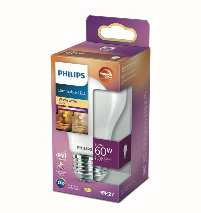 Produktbild Philips Warm Glow (E27, 5.90 W, 806 lm, 1 x, D)