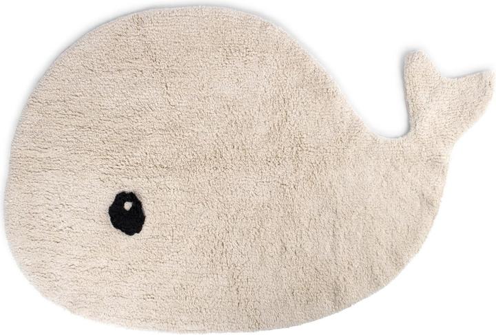 Actual product image Filibabba Tuftet rug - Christian the Whale (65 x 100 cm)